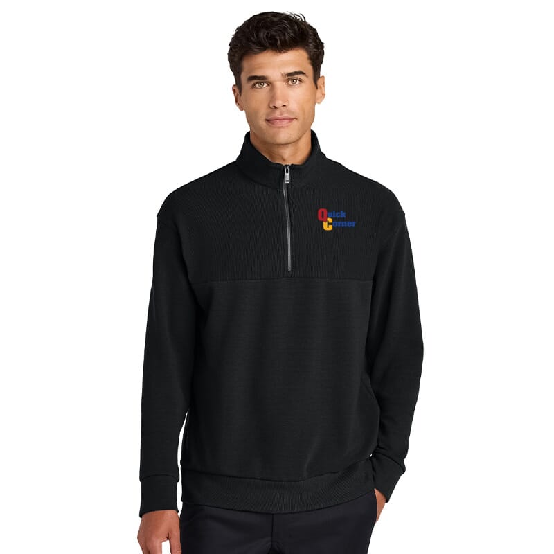 QuickCorner Men's Mercer+Mettle Linear Texture 1/4-Zip 